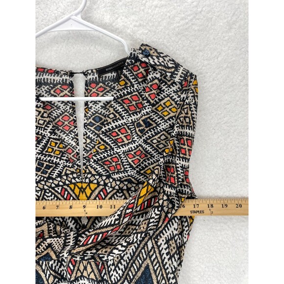 BCBGMAXAZRIA Soren Romper Women’s Size XXS Multicolor Geometric Summer 3” - Picture 4 of 9